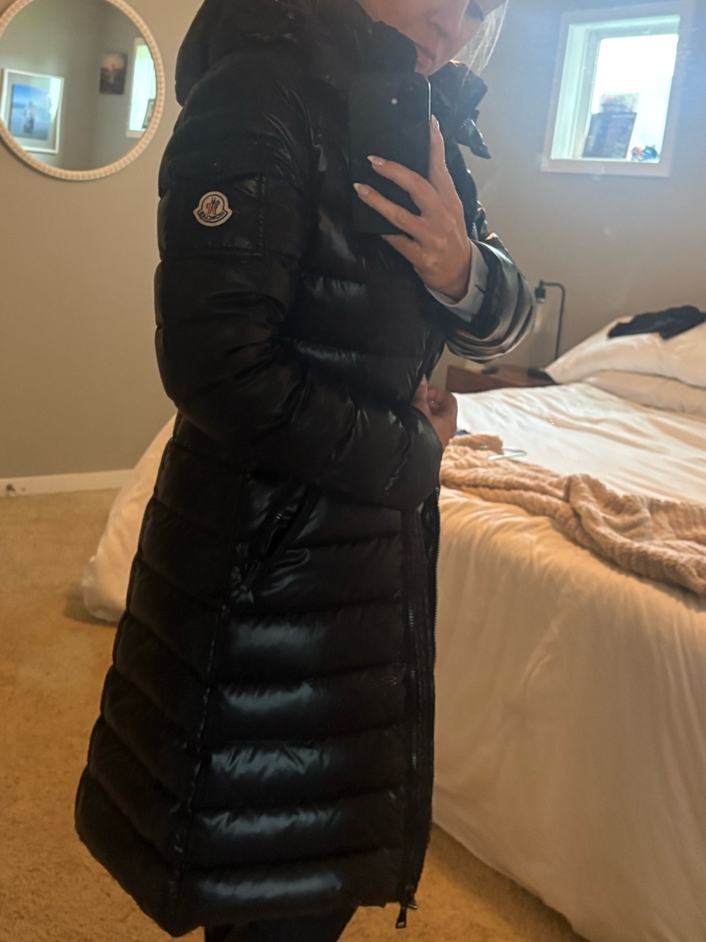 Moncler Moka Women's Black Quilted Down Coat
